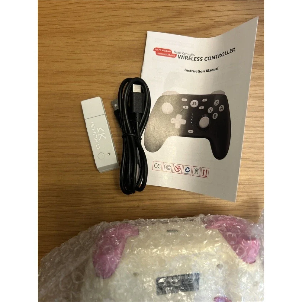 Wireless Switch Controller for Switch Lite OLED - Hall Effect Triggers, Turbo, 2